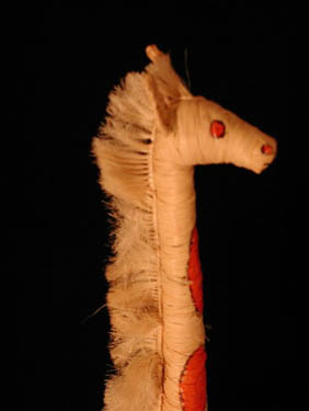 close up of giraffe head